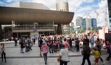 Outside the Lowry
