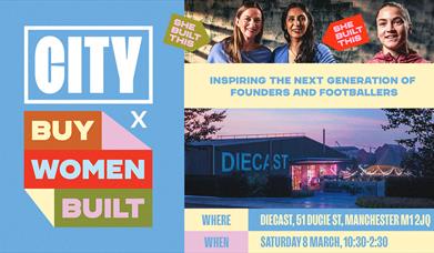 Promo poster for IWD - Man City x Buy Women Built