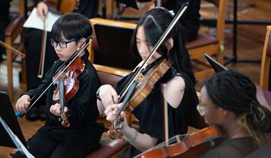 Musicians playing