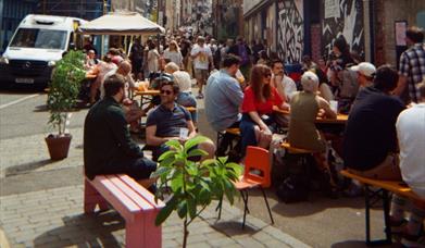 Image of crowd in the street