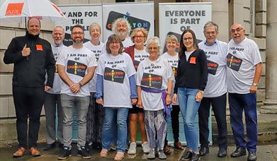 Photo of Chorlton Arts team & sponsors